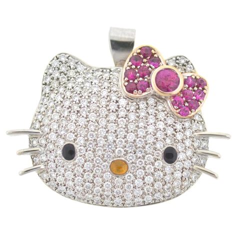 hello kitty white gold jewelry